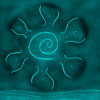 SUN OVER THE BLUE SEA