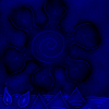 SUN ON PYRAMIDS KING BLUE