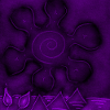 SUN ON PURPLE PYRAMIDS