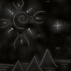 INVERTED SUN AND PYRAMIDS