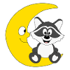 WASCHBÄR - MOND - TIER - KIND - BABY