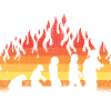 Evolution Firefighter Retro Firefighter Profession