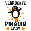 Verrückte Pinguin Lady