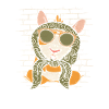 Guinea Pig Guinea Pig Sunglasses Scarf
