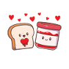 Perfect Match Toast Jam Saint-Valentin