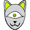 Masque cyclope kitsune