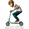 Stunt Scooter Monkey Does Tricks