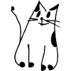 Favorite Cat - Line Drawing