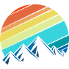 Retro mountains