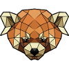 Polygonal red panda