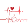 Love coffee Heartbeat, Coffee Valentine's