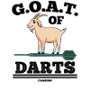 Goat plays darts