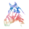 pferdekopf,pferd,aquarell,pink,malerei,bunt