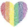 Pride Heart Fingerprint