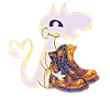 Petit dragon avec des chaussures