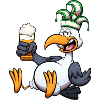 Dutch Carnival Seagull With Beer