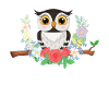 Eule Vogel Eulen Fans Geschenk