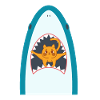 Shark Eating Cat