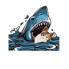 Shark Eating Cat