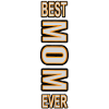 Best mom ever in silver