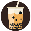 Rundes Bubble Tea Icon