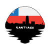 Santiago Chili Flag Skyline Silhouette Voyage