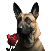 Malinois Valentine's Day - Malinois