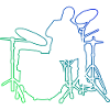 Drum Kit Drummer Women Drumming