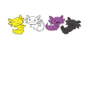 Non-Binary Flag Pride LGBTQ Axolotl
