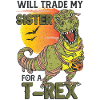 Halloween T-Rex Sister Dinosaur