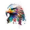 Royal Eagle: An Oil-Painted Masterpiece
