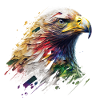 Royal Eagle: An Oil-Painted Masterpiece