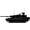 Military tank MBT black