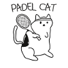 Gatto giocatore di padel Padel tennis padel