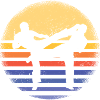 Sport Retro Sunset Taekwondo