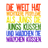 LGBTQ. Jungs küssen Jungs, Mädchen küssen Mädchen