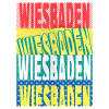 Wiesbaden Germany City Font Skyline