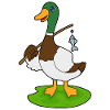 Ange pêcheur de canard