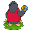 Mole Volleyball Player Volleyball