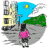 Girl in the street