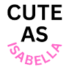 Cute as Isabella Name