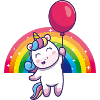 Einhorn Regenbogen süß niedlich