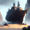 Ship in the desert