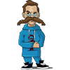Nietzsche with blue jacket