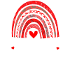 Rainbow Red Ribbon Heart Disease