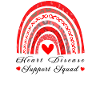 Rainbow Red Ribbon Heart Disease