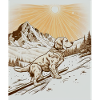 Dog skiing
