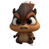 süßes Eichhörnchen mit Spruch Kaffee