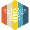 Bee beekeeper retro