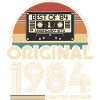 Original 1984 vintage vintage bursdag retro